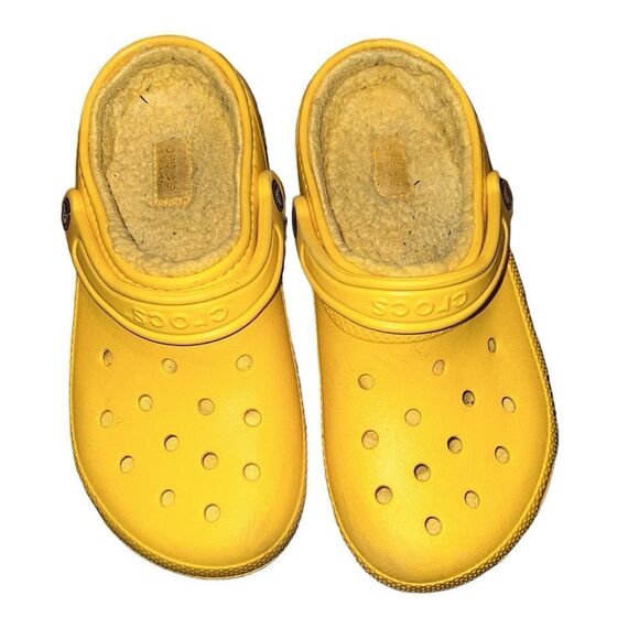Crocs Yellow Mules Shoes Size 8 - Picture 1 of 5